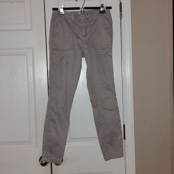 J. Crew light gray skinny cropped jeans  Sz 26 - Picture 1 of 7